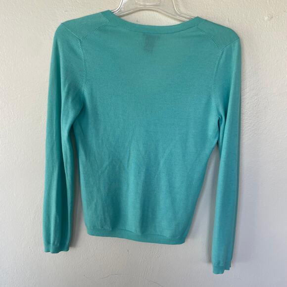 Theory Cashmere green Lite V Sweater size M - Picture 5 of 7